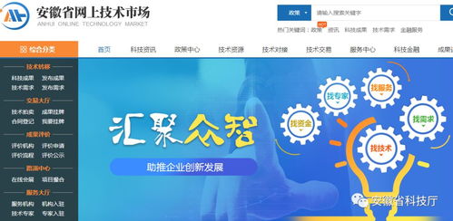 安徽省網上技術市場上線運行 開啟網絡技術服務新篇章